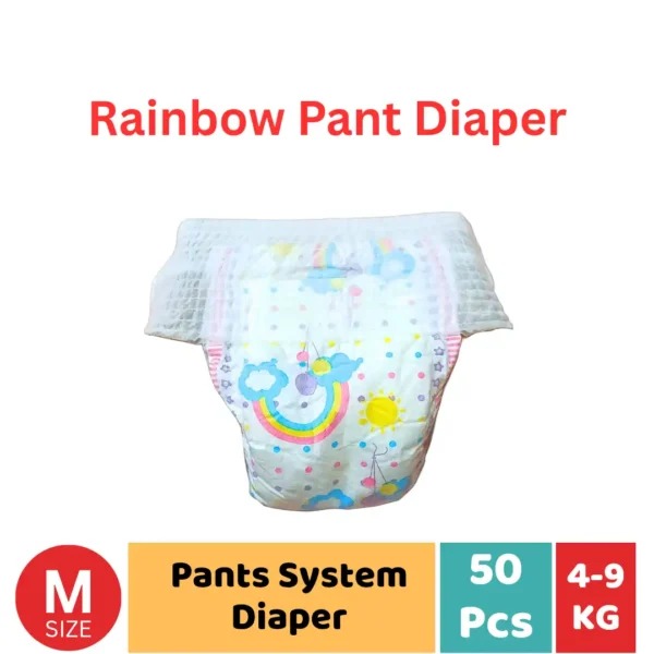 Rainbow Pant System Diaper. (40 pcs) _ M size